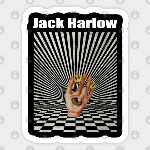 Illuminati Hand Of Jack Harlow Sticker by Beban Idup